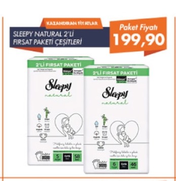 Sleepy Natural 2'Li Fırsat Paketi Çeşitleri