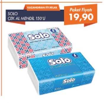 Solo Çek Al Mendil 150'Li
