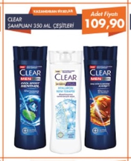 Clear Şampuan 350 Ml Çeşitleri
