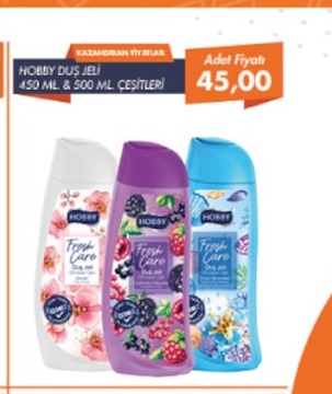 Hobby Duş Jeli 450 Ml & 500 Ml Çeşitleri