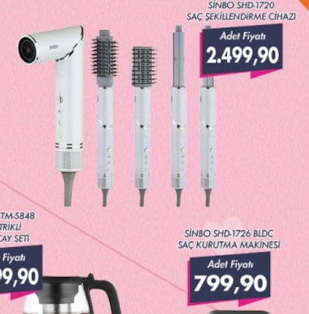 Sinbo Shd-1720 Saç Şekillendirme Cihazı