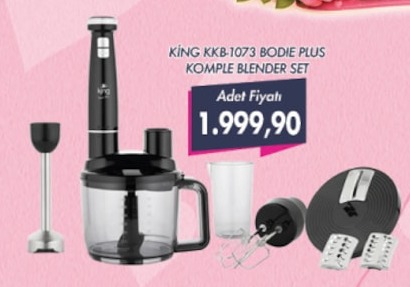 King Kkb-1073 Bodie Plus Komple Blender Set