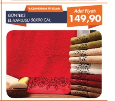 Günteks El Havlusu 50X90 Cm