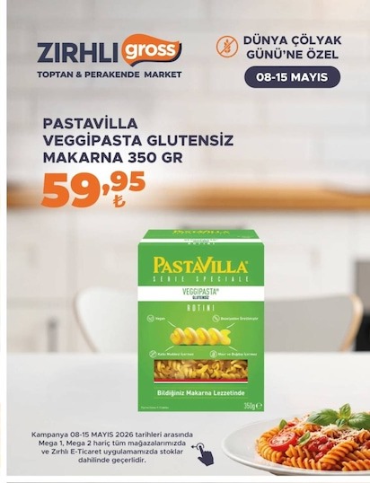 Pastavilla Veggipasta Glutensiz Makarna 350 Gr