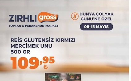 Reis Glutensiz Kırmızı Mercimek Unu 500 Gr