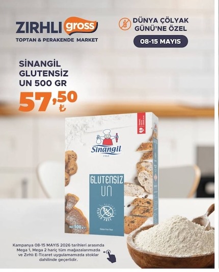 Sinangil Glutensiz Un 500 Gr