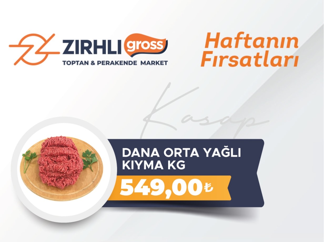 Dana Orta Yağlı Kıyma Kg