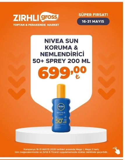 Nivea Sun Koruma & Nemlendirici 50+ Sprey 200 Ml