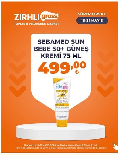 Sebamed Bebek 50+ Güneş Kremi 75 Ml