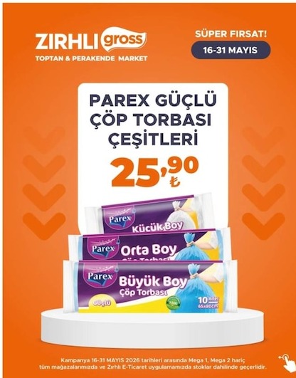 Parex Güçlü Çöp Torbası Çeşitleri