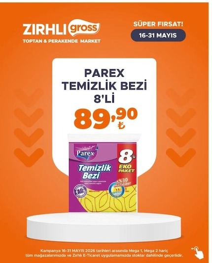 Parex Temizlik Bezi 8'Li