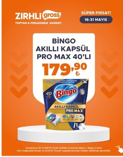 Bingo Akıllı Kapsül Pro Max 40'Lı