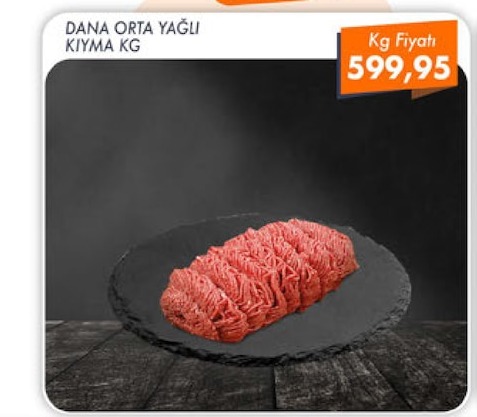Dana Orta Yağli Kıyma Kg