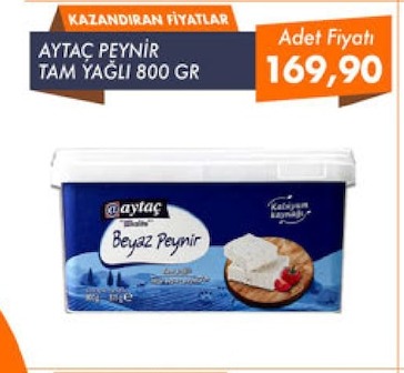 Aytaç Peynir Tam Yağlı 800 Gr