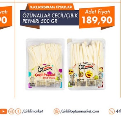 Öznallar Seçil/Çibik Peyniri 500 Gr