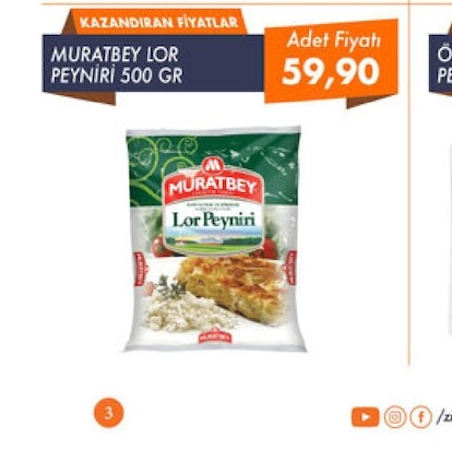 Muratbey Lor Peyniri 500 Gr