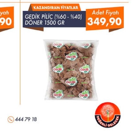 Gedik Piliç (%60-%40) Döner 1500 Gr