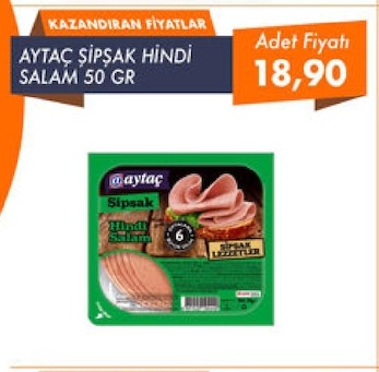 Aytaç Şişşak Hindi Salam 50 Gr