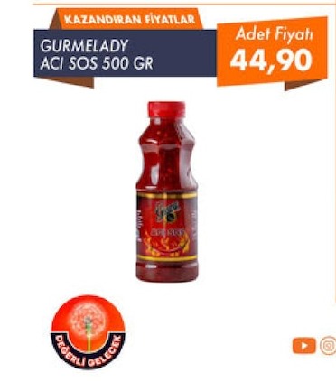 Gurmelady Acı Sos 500 Gr