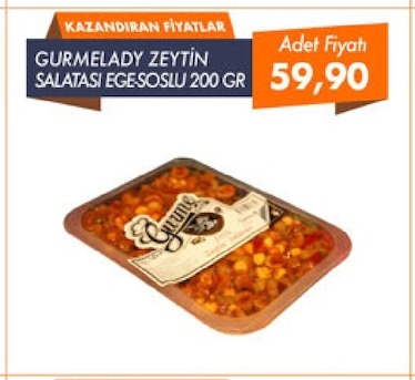 Gurmelady Zeytin Salatası Eggosulu 200 Gr