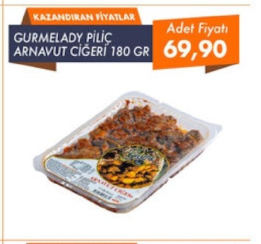 Gurmelady Piliç Arnavut Ciğeri 180 Gr
