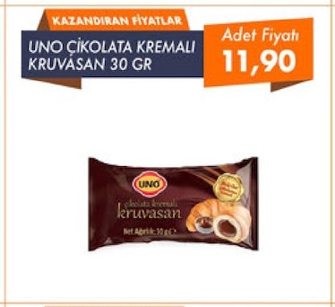 Uno Çikolata Kremali Kruvasan 30 Gr