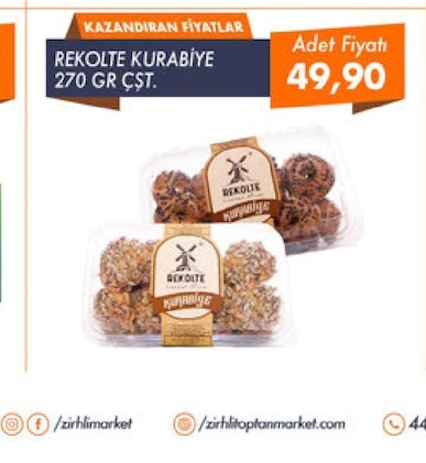 Rekolte Kurabiye 270 Gr Çeşit