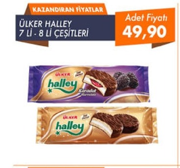 Ülker Halley 7 Li - 8 Li Çeşitleri