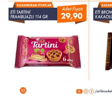 Eti Tartini Frambuazli 114 Gr