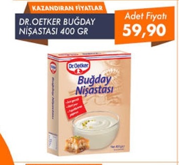 Dr. Oetker Bugday Nişastasi 400 Gr