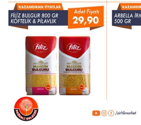 Filiz Mardin Bulguru 800 Gr