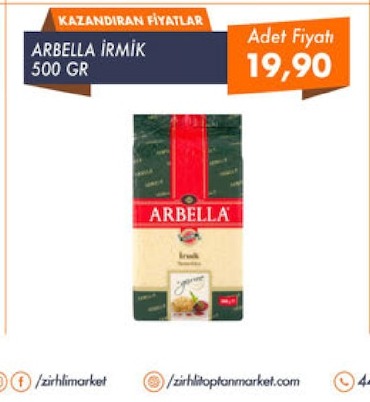 Arbella İrmik 500 Gr