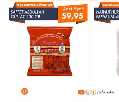 Saffet Abdullah Güllaç 100 Gr