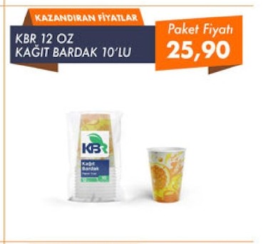 Kbr 12 Oz Kağit Bardak 10'Lu
