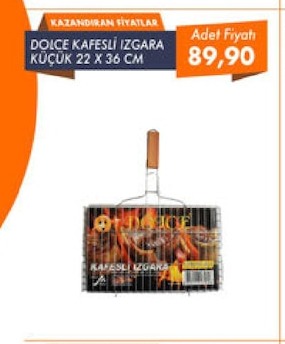 Dolce Kafesli Izgara Küçük 22 X 36 Cm