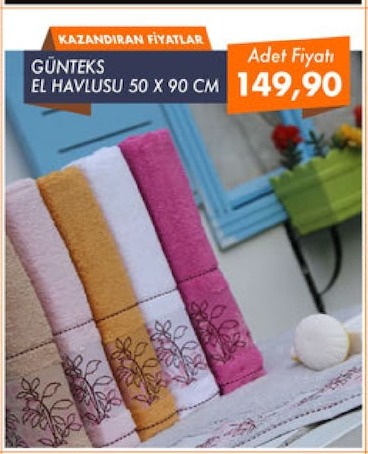 Günteks El Havlusu 50 X 90 Cm