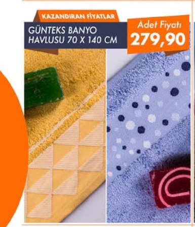 Günteks Banyo Havlusu 70 X 140 Cm