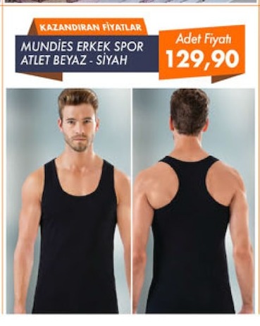 Mundies Erkek Spor Atlet Beyaz - Siyah