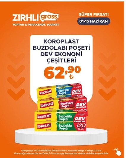 Koroplast Buzdolabı Poşeti Dev Ekonomi Çeşitleri