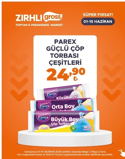 Parex Güçlü Çöp Torbası Çeşitleri