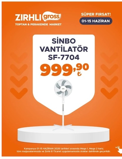 Sinbo Vantilatör Sf-7704