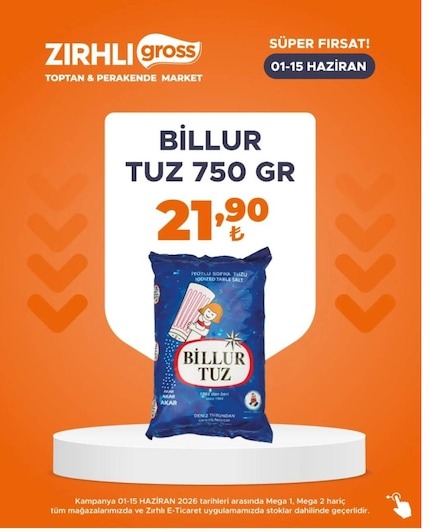 Billur Tuz 750 Gr