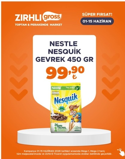 Nestle Nesquik Gevrek 450 Gr