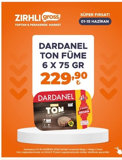 Dardanel Ton Füme 6 X 75Gr
